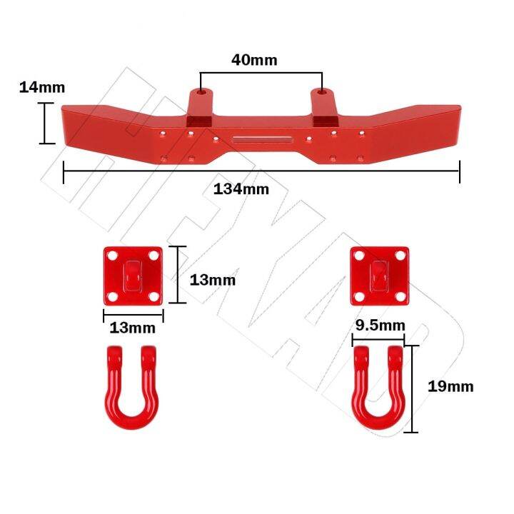 haotao-hardware-กันชนหน้าโลหะพร้อมตะขอกู้ภัยสำหรับโมเดลรถยนต์-wpl-b16-b14-q60-q61-1-16ชิ้นส่วนอัพเกรดสนาม-rc