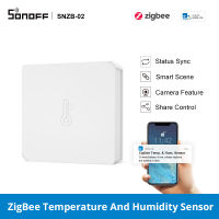 ITEAD SONOFF SNZB-02 ZigBee Sensor การตรวจสอบอุณหภูมิ/ความชื้น Smart Sensor ข้อเสนอแนะแบบเรียลไทม์ eWeLink APP ตรวจสอบข้อมูล/สมาร์ทฉาก, ต้องการ Sonoff Zigbee Gateway