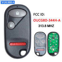 YOUBB FCC ID: OUCG8D-344H-A 3ปุ่ม FSK 313.8เมกะเฮิร์ตซ์การควบคุมระยะไกลรถ Key Fob สำหรับฮอนด้า CR-V Civic Si 2002 2003 2004, G8D-344H-A