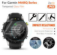 Zenia 2Pcs หน้าจอฟิล์มกันรอยสำหรับ Garmin MARQ Adventurer Performance Athlete Aviator Captain Driver Golfer นาฬิกา HD 9H 2.5D Temperedแก้วป้องกันการระเบิดฟิล์มป้องกันรอยขีดข่วน