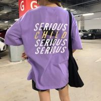 Back Graphic Letter Printed Cool Korean Loose Ladies Tee Top Japanese Harajuku Street Style Girl Baju womenT Shirts