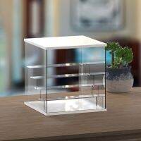 Clear Acrylic Display Box with Stand for Collectibles, Countertop Organizer Dustproof Showcase for Action Figures Toy