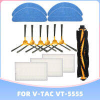 สำหรับ V-TAC VT-5555VT-5556เครื่องดูดฝุ่นหุ่นยนต์ Hepa กรองหลักลูกกลิ้งด้านข้างแปรงซับชุดอะไหล่อุปกรณ์เสริม