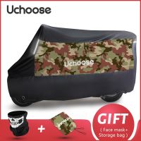 UCHOOSE New Motorcycle Cover Reflective Strips 190T Dustproof  Rainproof And Sunscreen Covers