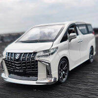 1:24 Scale Toyota Alphard รถโลหะผสมรุ่นรถ Diecast Sound Light รถคนรักคอลเลกชันวันเกิดสำหรับเด็กของขวัญโลหะของเล่นเด็ก