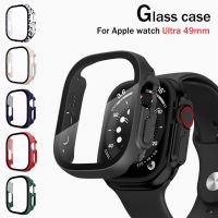 Screen Protector For Apple Watch Ultra 49mm 44mm 40mm 42 38 PC Glass Bumper Tempered Accessories iwatch series 7 6 5 4 SE 3 8 45