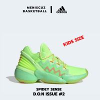 รองเท้าบาส Adidas BASKETBALL รุ่น D.o.n Issue 2 SPIDEY SENSE FW8747 Kids SIZE กล่องพิเศษ Marvel