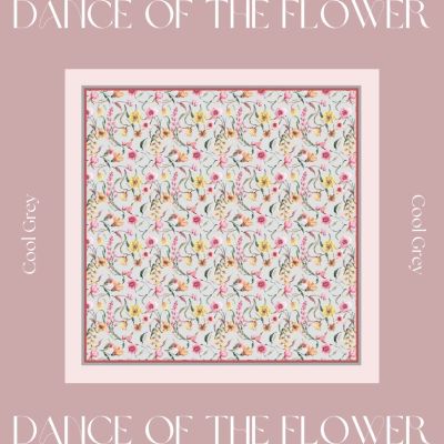 (MARUZZ) ฮิญาบพิมพ์ลาย รุ่น Dance of the flower