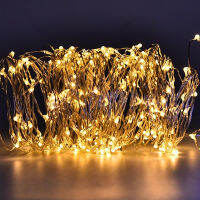 Solar Powered Led String Fairy Lights 737 18650 Waterproof Outdoor 50m 500 Leds Bulb 40m 400 Copper Wire Remote Control