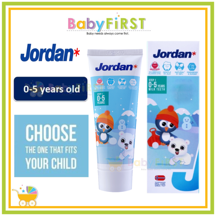 Jordan Kids Toothpaste Step 1 (0 5 years) 75g Lazada