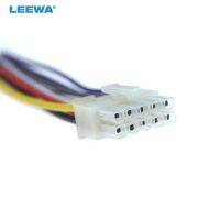 LEEWA Universal Car Wire Harness Connector 10Pin Into Car DVD CD Radio Stereo Wire Plug Adapter CA5697-10P