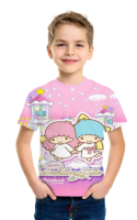 [Tsdopn34gpt]   Sanrio Little Twin Stars Love Heart kid T-Shirt