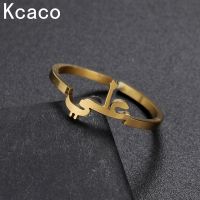 【 Aishang SHOP 】 Kcaco แหวนอาหรับแหวนแบบอิสลามปรับได้สำหรับผู้หญิงสแตนเลสชายอาหรับ Bague ของขวัญเครื่องประดับงานแต่งงาน