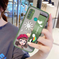 UCUC เคสโทรศัพท์เคสสำหรับInfinix Hot 9 X655การ์ตูนหมวกแดงเด็กหญิง SกันกระแทกFrostedกลับSoft Edge Fullฝาครอบเลนส์ป้องกันเลนส์Ultra Thin (สายรัดข้อมือ) เคสโทรศัพท์