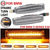 2pcs Dynamic Led Marker Light Car Fender Side Yellow Flowing Sequential Turn Signal Light 12V For BMW E39 Car Tuning Supplies