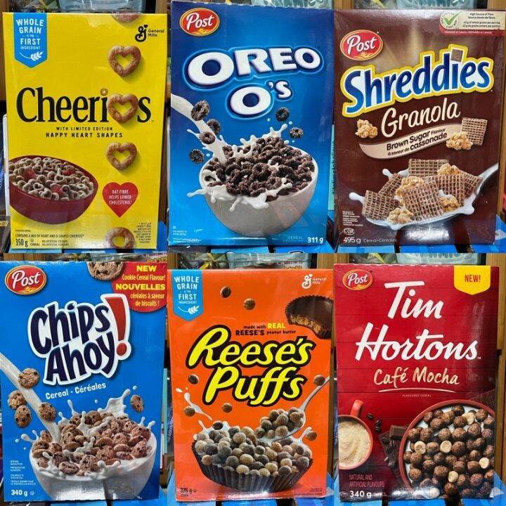 Cereals - Tim Hortons / Chips Ahoy / Reese’s Puffs / Oreo O’s ...