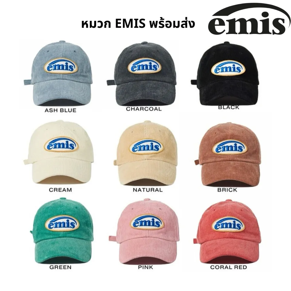 emis キャップ CORDUROY WAPPEN BALL CAP 韓国 緑 - 帽子