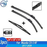 Wiper Front Rear Wiper Blades Set For Mazda CX-5 KF 2017 2018 2019 2020 Windshield Windscreen Rear Window 24"+18"+14"