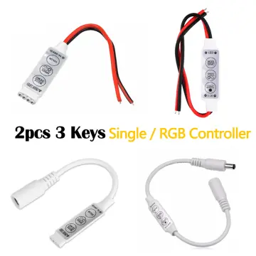 1Pcs DC 12V 3 Keys Single Color Dimmer LED Controller Brightness Dimmer  Switch For 5050 3528 5630 Led Strip Lamps Lighting