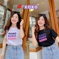 Jarikashop - เสื้อยืดลาย XOXO ( งานป้าย.. Jarika ) ( จ102 )