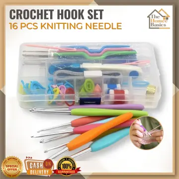 57Pcs Crochet Stitch Markers with Plastic Needles Knitting Markers Scissors  Kit