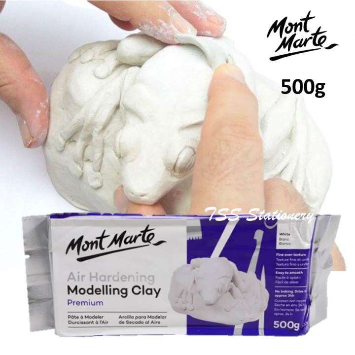 Mont Marte Premium Air Hardening Modelling Clay - White 500gms ...