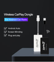 Carlinkit ไร้สาย Android Auto CarPlay Dongle สำหรับระบบ Android รถวิทยุรถหน้าจอตัวรับ Bluetooth Mirror-Link