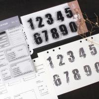 With acrylic handles for daily use numbers  decorative stamps for student accounts can be used for scrapbooking