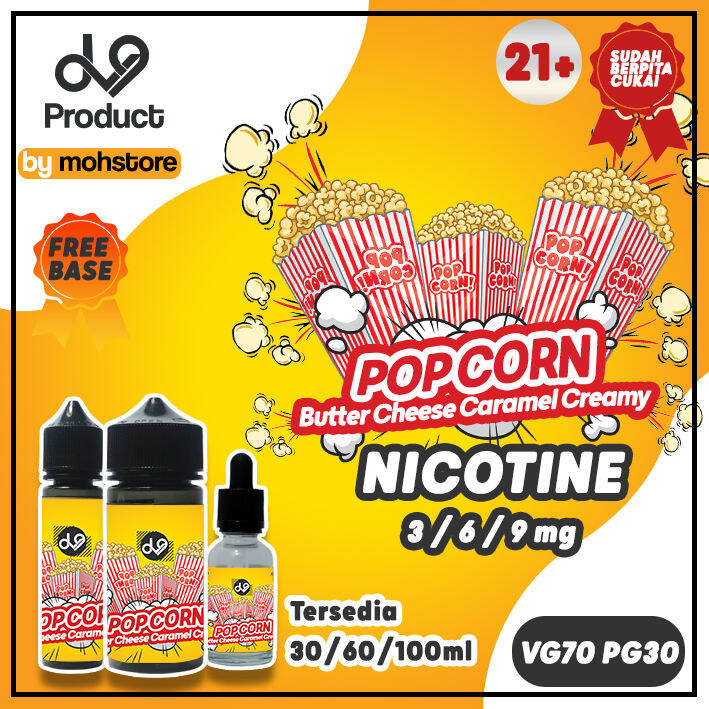 Liquid Vape Dv9 PopCorn Caramel ButterCheese Freebase Nicotine MOD
