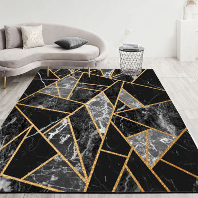 Geometric Pattern Carpets For Living Room Modern Home Decoration Anti-slip Large Area Rug For Bedroom Washable Printed Floor Mat