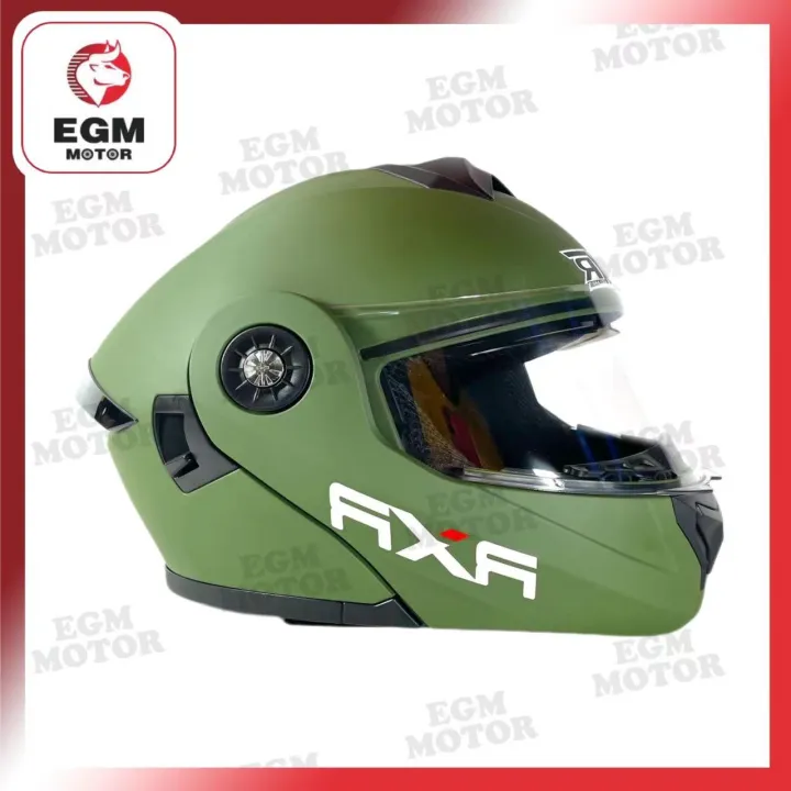 [EGM MOTORCYCLE] MOTORCYCLE RXR FULL FACE HELMET MODULAR DUAL VISOR ...