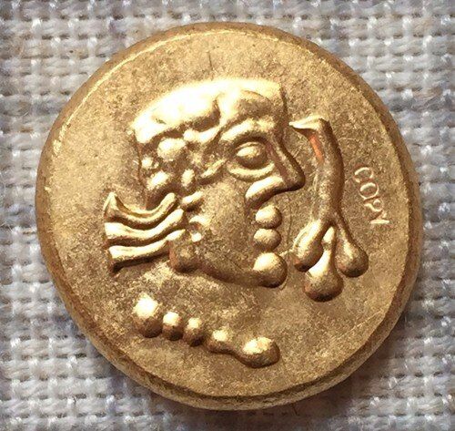 มูลค่าสำหรับเงินที่ดีที่สุด24-K ชุบทองสำเนาเหรียญ620-640ปี