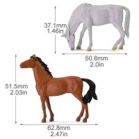 Special Offers Evemodel O Scale Painted Horses Cows Cattle 1:43 PVC Animals For Model Trains Layout