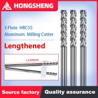 เครื่องตัดมิลลิ่งคาร์ไบด์ 【Lengthen】1 ถึง 20mm HRC55 3 ขลุ่ยทังสเตนเอ็นมิลล์สําหรับอลูมิเนียมไฟเบอร์กลาสไม้พลาสติกทองแดงอะคริลิค