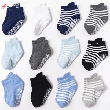 6pairs Baby Socks Stripe Graphic Non-slip Ankle Socks Floor Socks For  Summer Girls And Boys