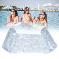 1/2 Pcs Transparent Inflatable Mattress Foldable Summer Water Hammock Inflatable Pool Mat Sofa Beach Bed Pool Hammock Swimming Vacuum Cleaners Accesso