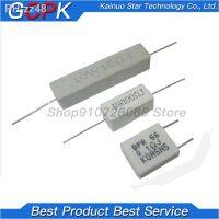 10pcs 5W 10W BPR56 Cement resistance 0.1 10k ohm 0.33R 1R 10R 100R 0.22 0.33 1 10 100 1K 10K ohm Cement resistor igmopnrq