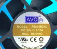 2023 ☆ พัดลมทำความเย็นไต้หวัน AVC 6025 6ซม. F6025B24U 24V 0.12A อินเวอร์เตอร์ปริมาณลมสูง2สาย