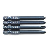 4pcs Screwdriver Bit Set 65mm 1/4in Hex Shank Tri-Wing Electric Screwdriver Bit Magnetic Y Tip Head Y3 Y4 Y5 Y6 Drill Bit Toos Drills  Drivers