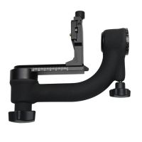 Professional Gimbal DSLR Tripod Head with UNC 1/4 Arca-Swiss Quick-Release Plate