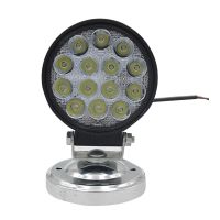 42W Round LED Car Bumper Work Light 12-80V Trucks Offroad Motorcycle Waterproof Spotlight Auto Working Driving Light