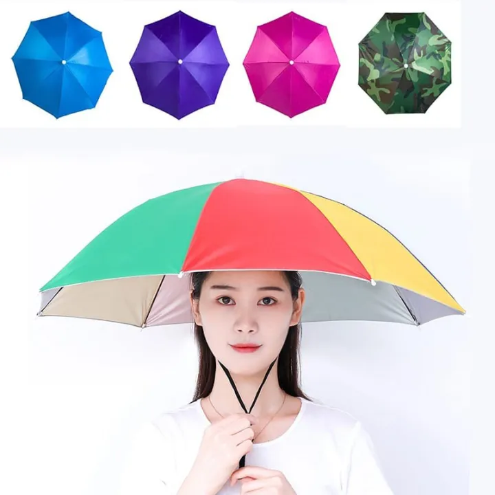 Hat head umbrella for adults automatic payong umbrella Lazada PH