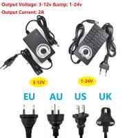 【☄New Arrival☄】 yaogang1588144717 อะแดปเตอร์ไฟปรับระดับได้ Ac 100-220V ไปยัง Dc 1-24V 3-12V 2a พร้อมตัวจ่ายไฟสากลควบคุมเปลี่ยนแรงดันไฟฟ้า