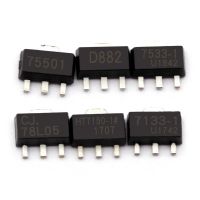 10PCS Three-terminal voltage regulator tube 78 l05 78 l05 HT7550/7150/7130 a D882 triode SOT - 89