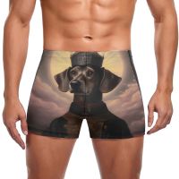 Dog Swimming Trunks Mystic  Gothic Fashion Pool Swim Boxers Push Up Elastic Man Swimwear Swimwear