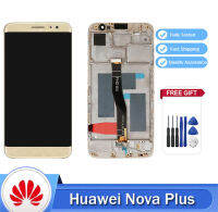 ชุดประกอบสำหรับ Huawei Nova Plus หน้าจอ LCD MLA-L01 L12 L12 L13 AL10 L01ประกอบกับกระจกสัมผัสเคสด้านหน้าและมีชิ้นส่วนซ่อม