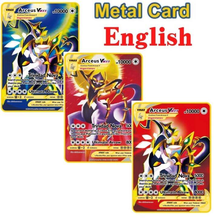 metal-cards-pokemon-vmax-10000hp-arceus-charizard-gold-limited-edition-children-gift-collection