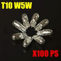 【CW】100Pcs T10 W5W 194 501 DC12V 4300K 5W wedges clear car light source Halogen Bulb Signal Interior Car light Lamp car light source