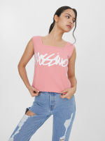 มอสซิโม®  M3410-0002 เสื้อกล้าม Slim Tank Top Square Neck - Pink