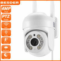 BESDER 4MP 2MP PTZ Wifi IP Camera กันน้ำกลางแจ้งซูมติดตามอัตโนมัติ 5 เท่า CCTV กล้องวงจรปิด อินเตอร์เฟสแบบมีสาย Type-C ICsee APP